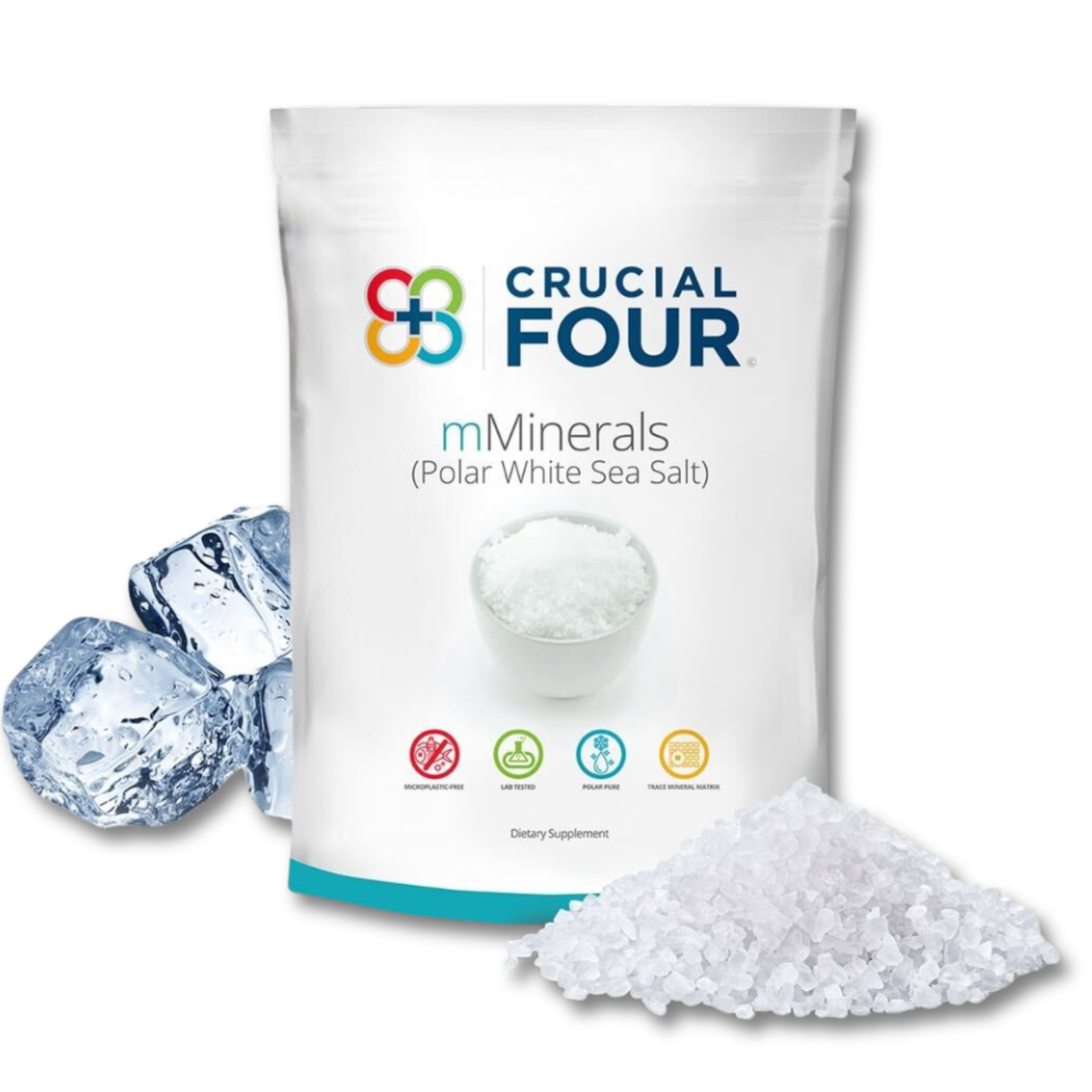 ミネラル4　クルクルサマ mMinerals | Polar White Sea Salt – Crucial FOUR | Feel Limitless