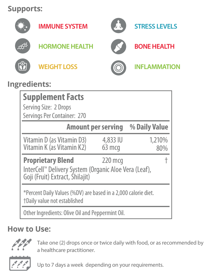 mVita-D3 | Vitamin D3 & K2 Complex