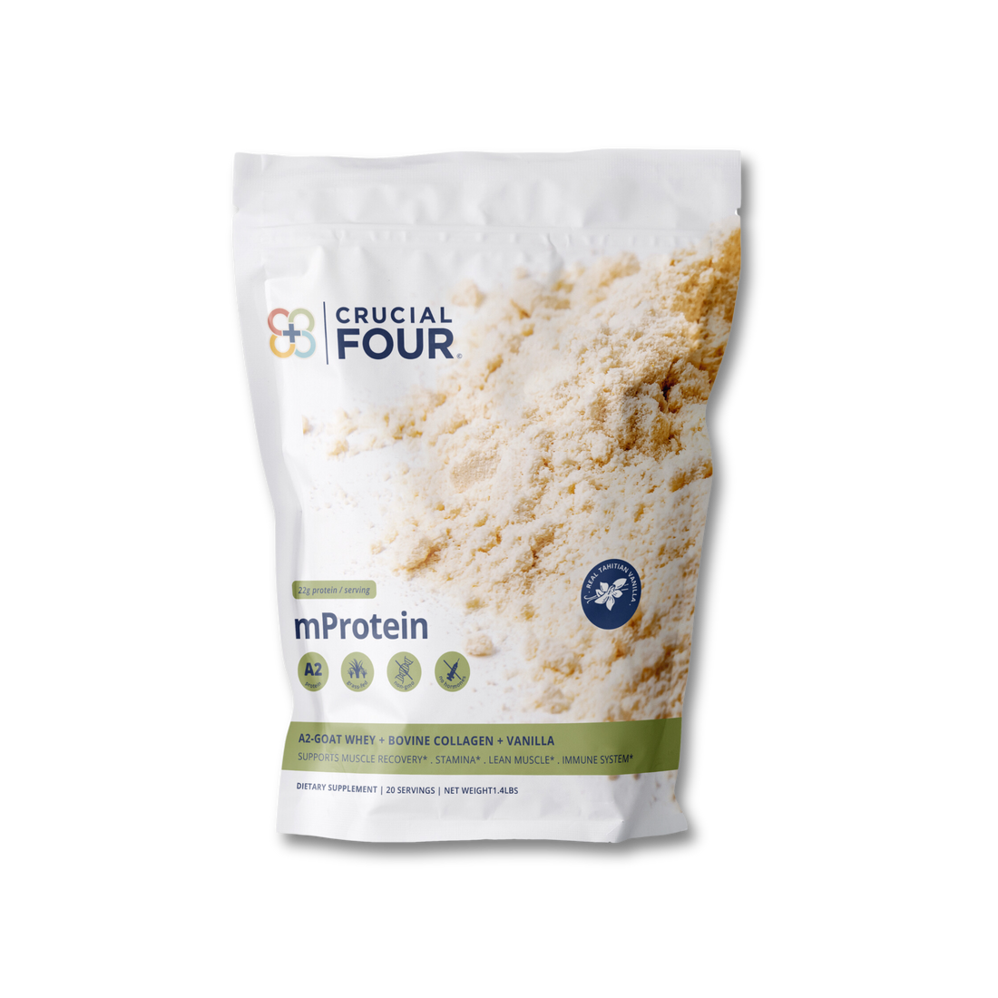 mProtein | Grass Fed A2 Goat Whey Protein with Collagen Peptides