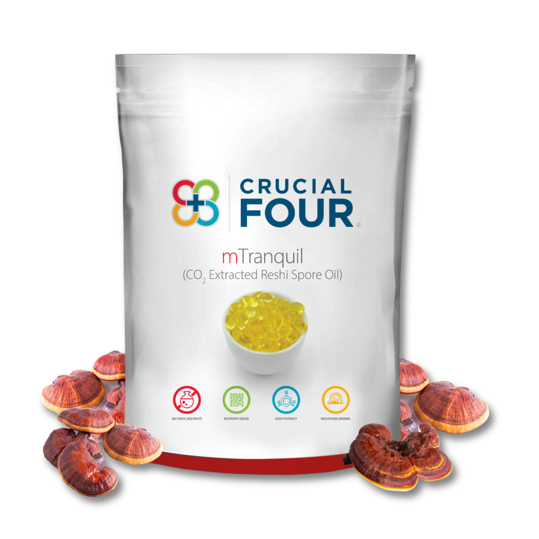 mTranquil | CO2 Extracted Reishi Spore Oil Capsules