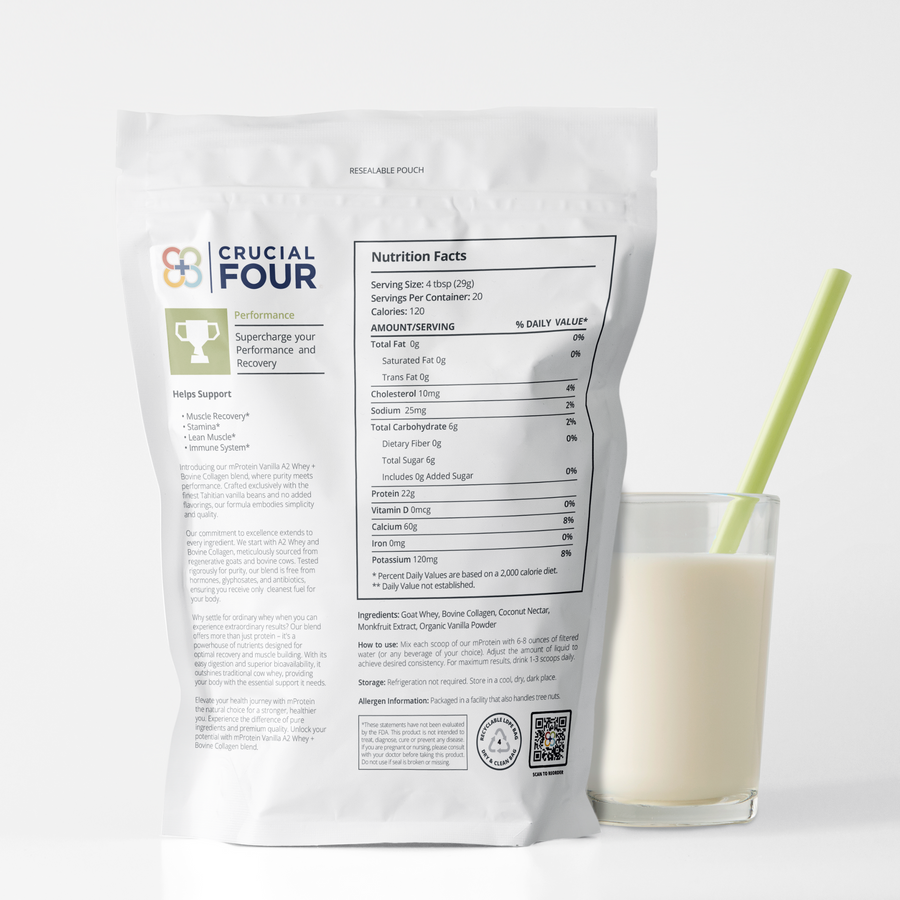 mProtein | Grass Fed A2 Goat Whey Protein with Collagen Peptides