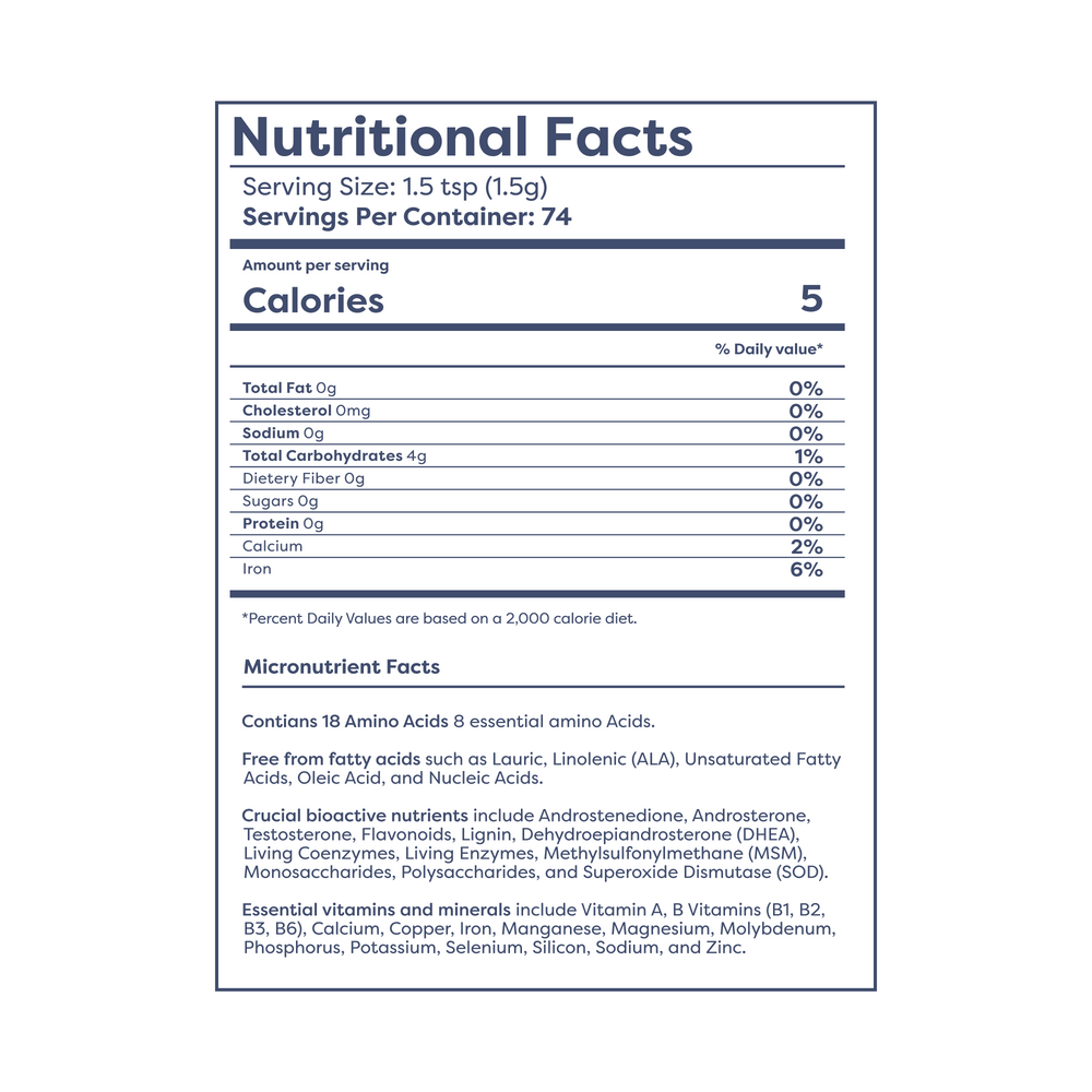 Supplement facts