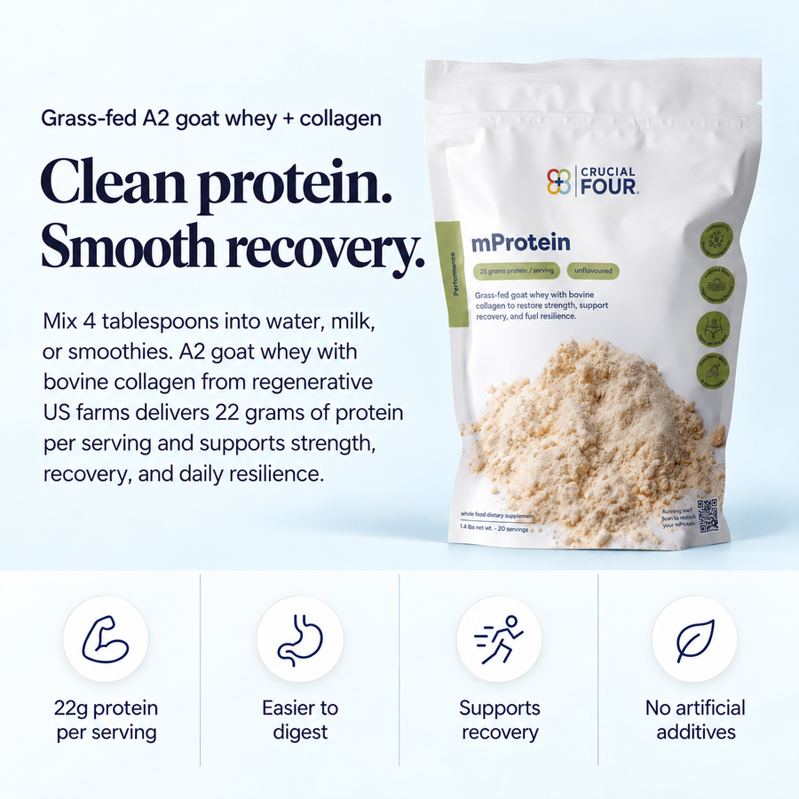 mProtein | Grass Fed A2 Goat Whey Protein with Collagen Peptides